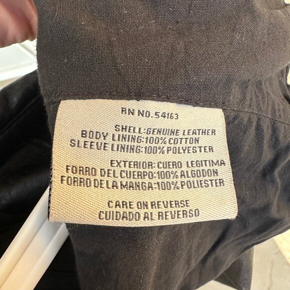 Real Leather Levi's Moto Jacket Womens Medium - Picture 3 of 4